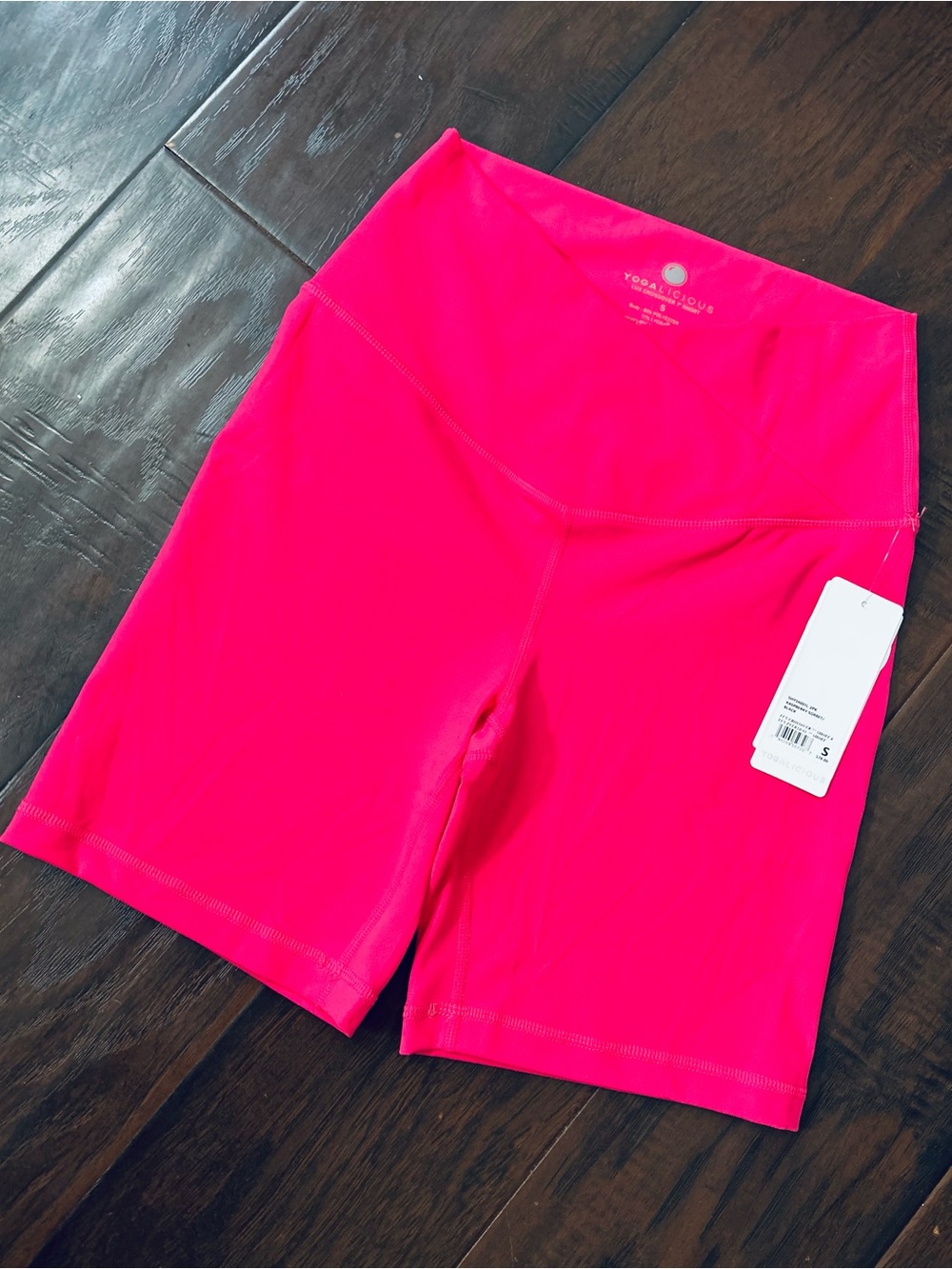 Yogalicious Vibrant Hot Pink Women's Bike Shorts